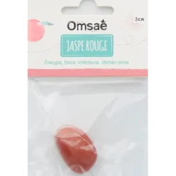 Fabrique de Styles Méditation Et Yoga>Pierre roulée jaspe taille L Rouge