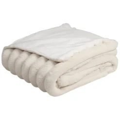 Fabrique de Styles Plaids>Plaid 170x130cm - Selestina Blanc