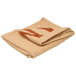 Fabrique de Styles Plaids>Plaid brodé "more amore" en coton 170x130cm - Lumi Corail