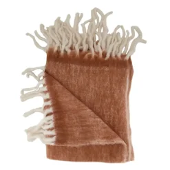 Fabrique de Styles Plaids>Plaid en acrylique 150x125cm Terracotta