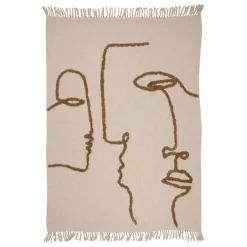 Fabrique de Styles Plaids>Plaid en coton 170x130cm - Organic Ecru