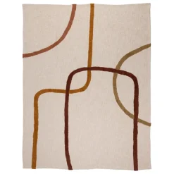 Fabrique de Styles Plaids>Plaid en coton 170x130cm - Manarola Ecru