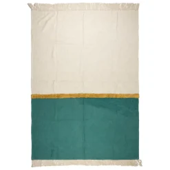 Fabrique de Styles Plaids>Plaid en coton émeraude 170x130cm - Neo Emeraude