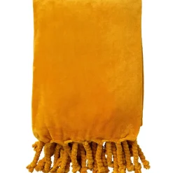 Fabrique de Styles Plaids>Plaid florijn 150x200cm golden glow Moutarde