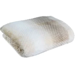 Fabrique de Styles Plaids>Plaid nid d'abeille tie and dye XXL 150x120cm Beige