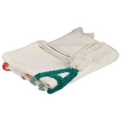 Fabrique de Styles Plaids>Plaid tufté amour en coton 170x130cm - Famille Multicolore