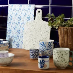 Fabrique de Styles Planches À Découper>Planche à découper en porcelaine - funny Vert d'eau