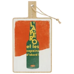 Fabrique de Styles Planches À Découper>Planche a découper en bois 14x26cm - Copains D'Abord Multicolore
