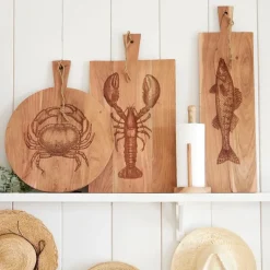 Fabrique de Styles Planches À Découper>Planche a découper homard en acacia 32x60cm - Dalbert Naturel