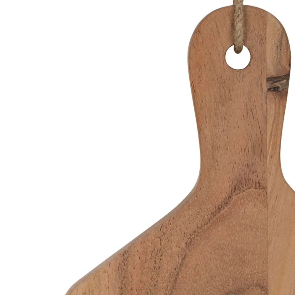 Fabrique de Styles Planches À Découper>Planche a découper moineau en acacia 20x40cm - Dalbert Naturel