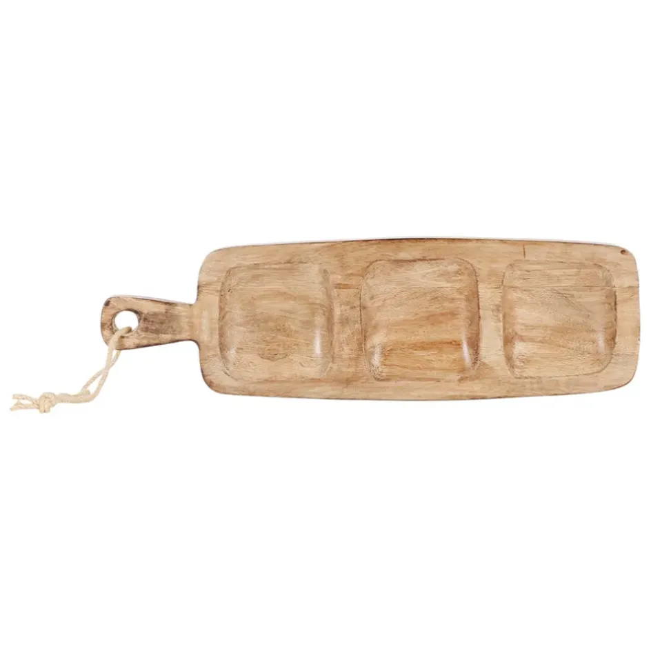 Fabrique de Styles Plats Et Saladiers>Plat en manguier 45x13cm - Grand Office Brun