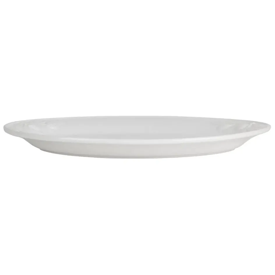 Fabrique de Styles Plats Et Saladiers>Plat ovale en faïence 46.5x35.5cm - Olivier Blanc