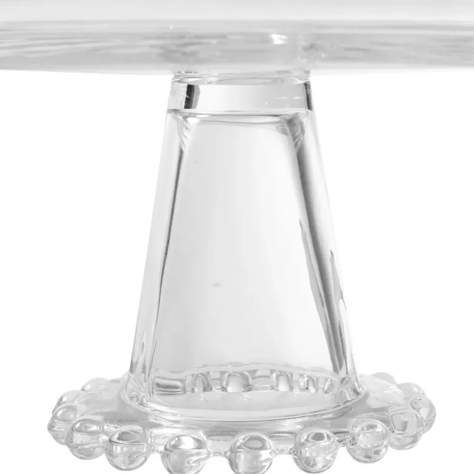 Fabrique de Styles Plats Et Saladiers>Plat sur pied en verre - perloa Transparent