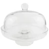 Fabrique de Styles Plats Et Saladiers>Plat sur pied en verre avec cloche d30cm - Alphe