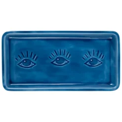 Fabrique de Styles Plateaux>Plateau en fer 30x15cm - Allegra Indigo