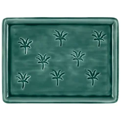 Fabrique de Styles Plateaux>Plateau en fer émeraude 40x30cm - Allegra Emeraude