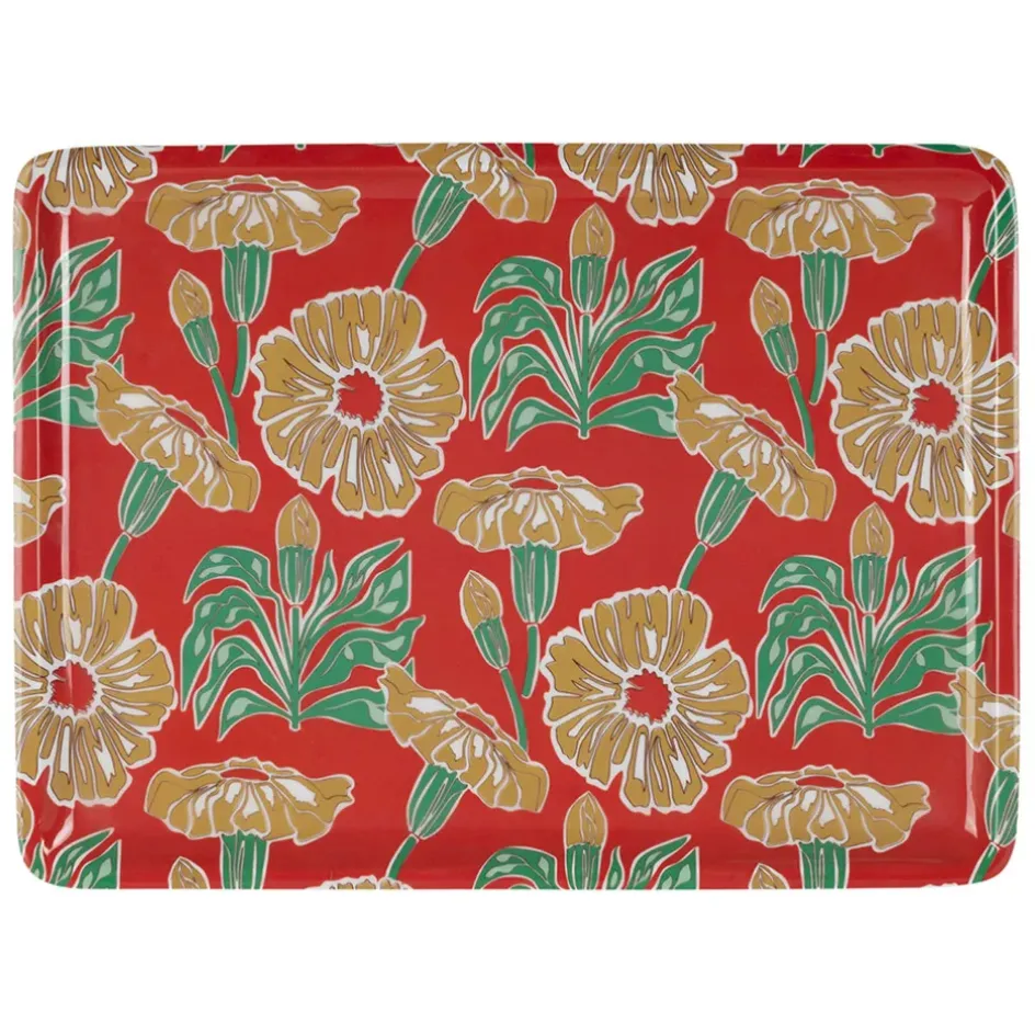 Fabrique de Styles Plateaux>Plateau en fer 40x30cm - Flaural Multicolore