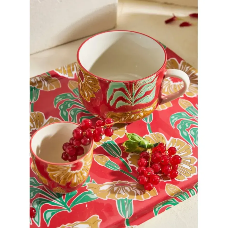 Fabrique de Styles Plateaux>Plateau en fer 40x30cm - Flaural Multicolore