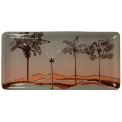 Fabrique de Styles Plateaux>Plateau en fer 30x15cm - Tropic Étoile Terracotta