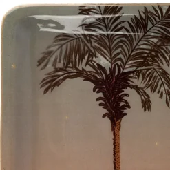 Fabrique de Styles Plateaux>Plateau en fer 30x15cm - Tropic Étoile Terracotta