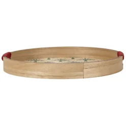 Fabrique de Styles Plateaux>Plateau rond en panneau de bois d35cm - Mocoa Multicolore