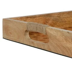 Fabrique de Styles Plateaux>Plateaux x2 en bois de manguier - sweet leaves Terracotta