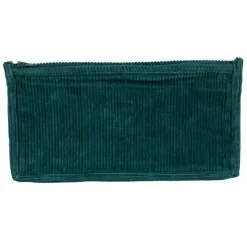Fabrique de Styles Pochettes Et Housses>Pochette en velours côtelé émeraude - Flaura Emeraude