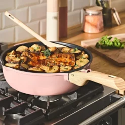 Fabrique de Styles Plats Et Appareils De Cuisson>Poêle pivoine d28cm - La Fabuleuse Rose