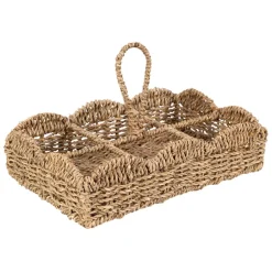 Fabrique de Styles Petits Rangements>Porte 6 gobelets en jonc de mer - Chaumière Naturel