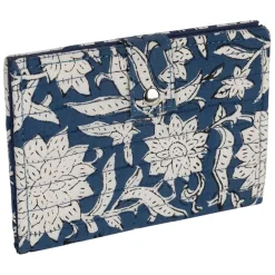 Fabrique de Styles Voyage Et Exploration>Porte carte en coton - Flaura Bleu