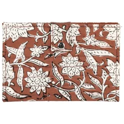 Fabrique de Styles Voyage Et Exploration>Porte carte en coton - Flaura Rouge