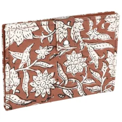 Fabrique de Styles Voyage Et Exploration>Porte carte en coton - Flaura Rouge