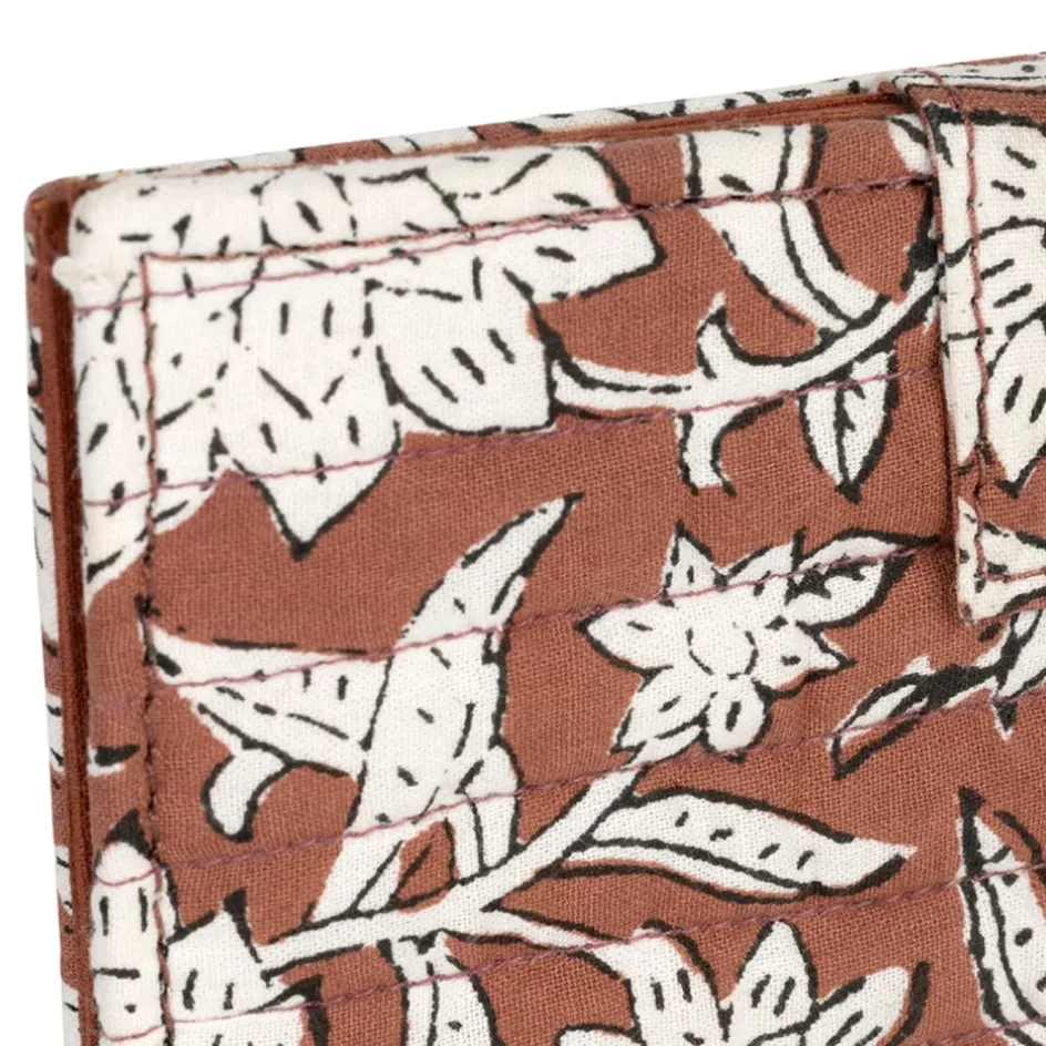 Fabrique de Styles Voyage Et Exploration>Porte carte en coton - Flaura Rouge