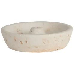 Fabrique de Styles Encens>Porte encens en ciment écru moucheté - Organic Ecru