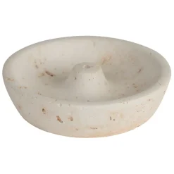 Fabrique de Styles Encens>Porte encens en ciment écru moucheté - Organic Ecru