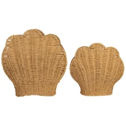 Fabrique de Styles Petits Rangements>Porte magazine coquillage x2 en corde Naturel