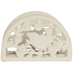 Fabrique de Styles Serviettes De Table>Porte serviettes en fonte - Fauvette Blanc cassé