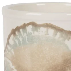 Fabrique de Styles Petits Rangements>Porte ustensiles en faïence bleu et beige - Bord De Mer Bleu, Beige