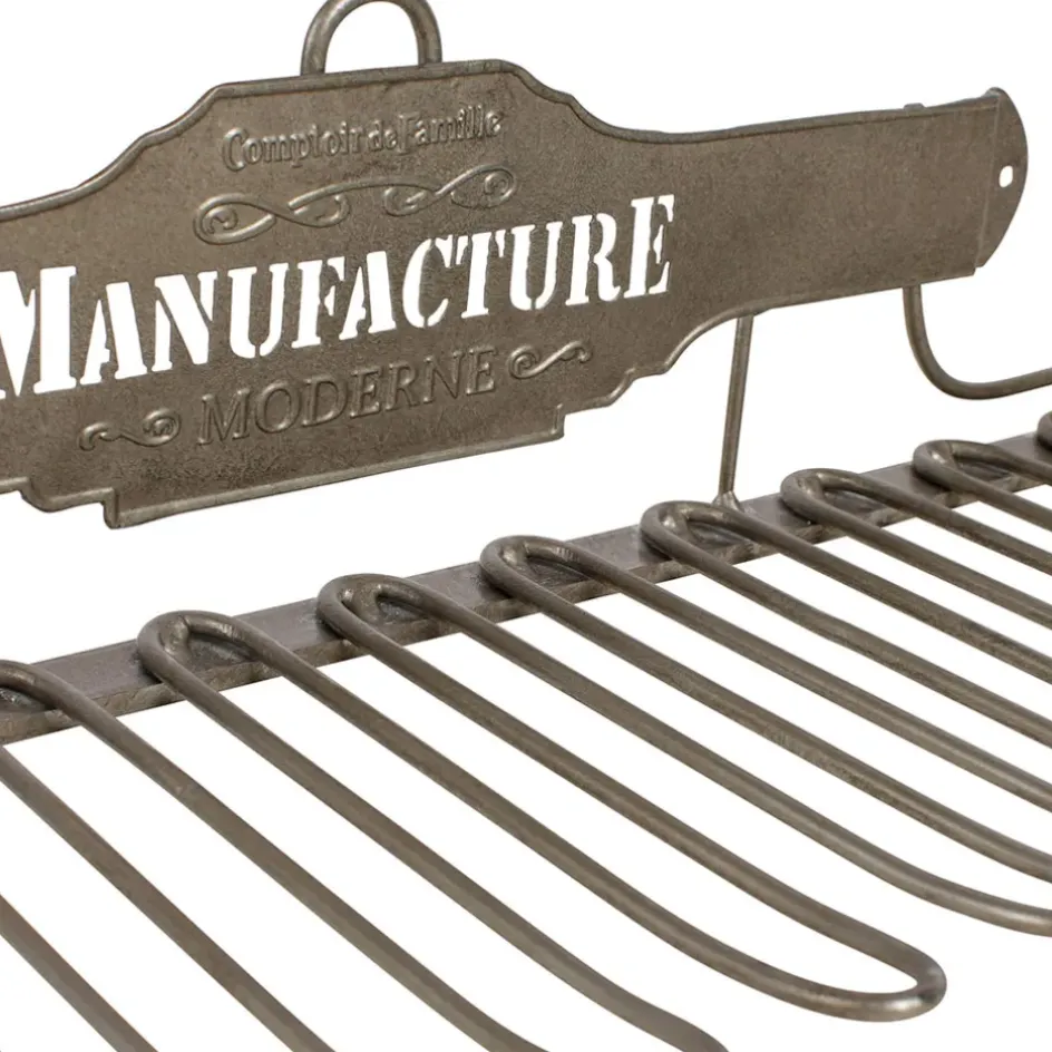 Fabrique de Styles Petits Rangements>Porte verres en fer - manufacture Gris