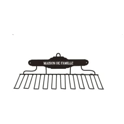 Fabrique de Styles Petits Rangements>Porte verres mural en fer - Maison De Famille Brun