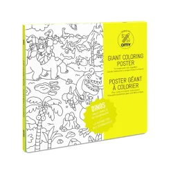 Fabrique de Styles Jouets>Poster à colorier 70x100cm - dinos Noir