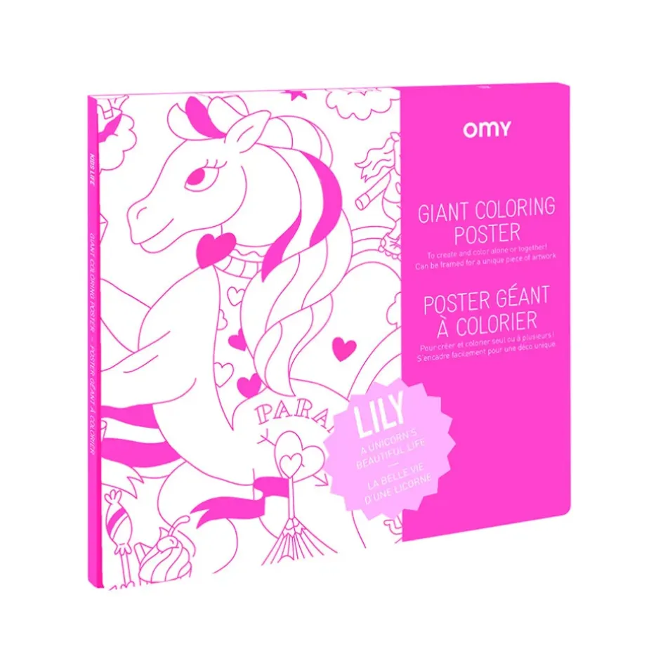 Fabrique de Styles Jouets>Poster à colorier 70x100cm - lily Noir