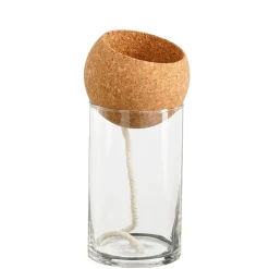 Fabrique de Styles Vases Et Soliflores>Pot auto arrosant en verre d10xh21cm Transparent