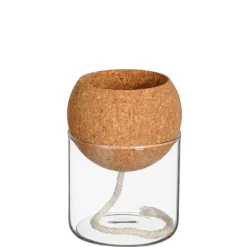 Fabrique de Styles Vases Et Soliflores>Pot auto arrosant en verre d10xh14cm Transparent