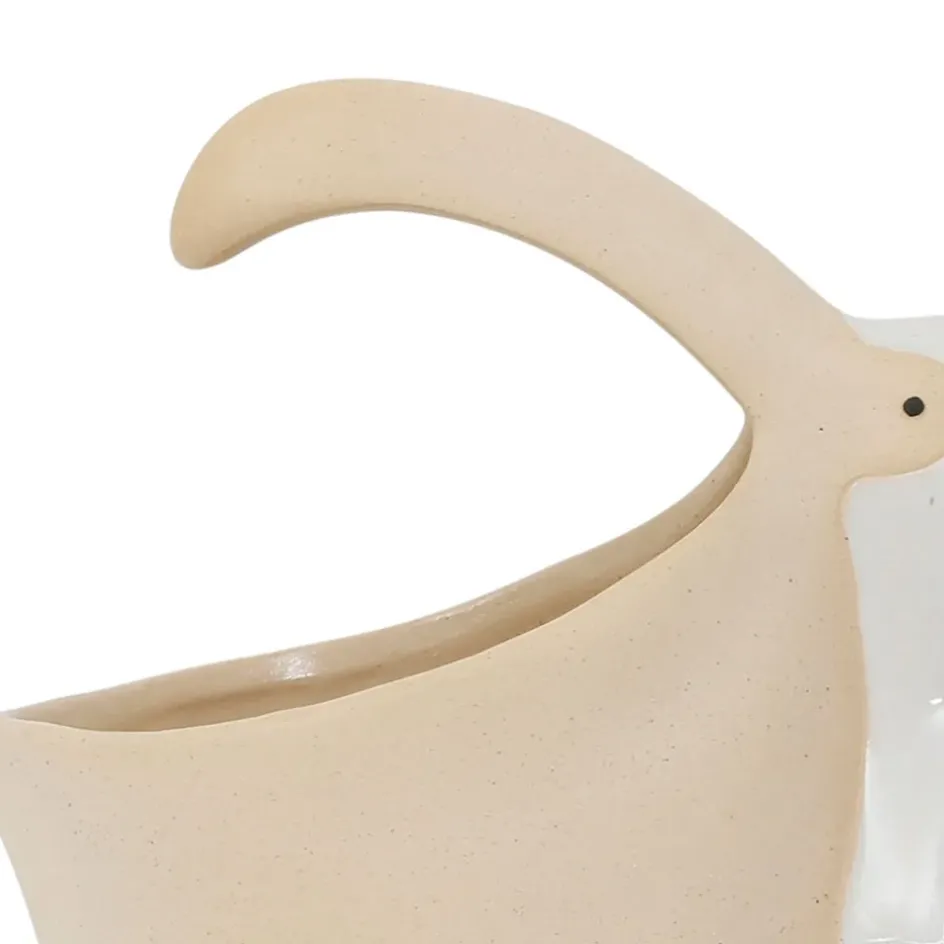 Fabrique de Styles Pots Et Bocaux>Pot pélican en grès - Pélican Blanc