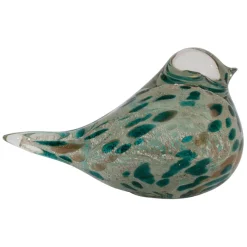 Fabrique de Styles Petits Objets Déco>Presse papier en verre emeraude et doré - Serin Emeraude, Doré