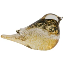 Fabrique de Styles Petits Objets Déco>Presse papier oiseau en verre - Serin Mordoré