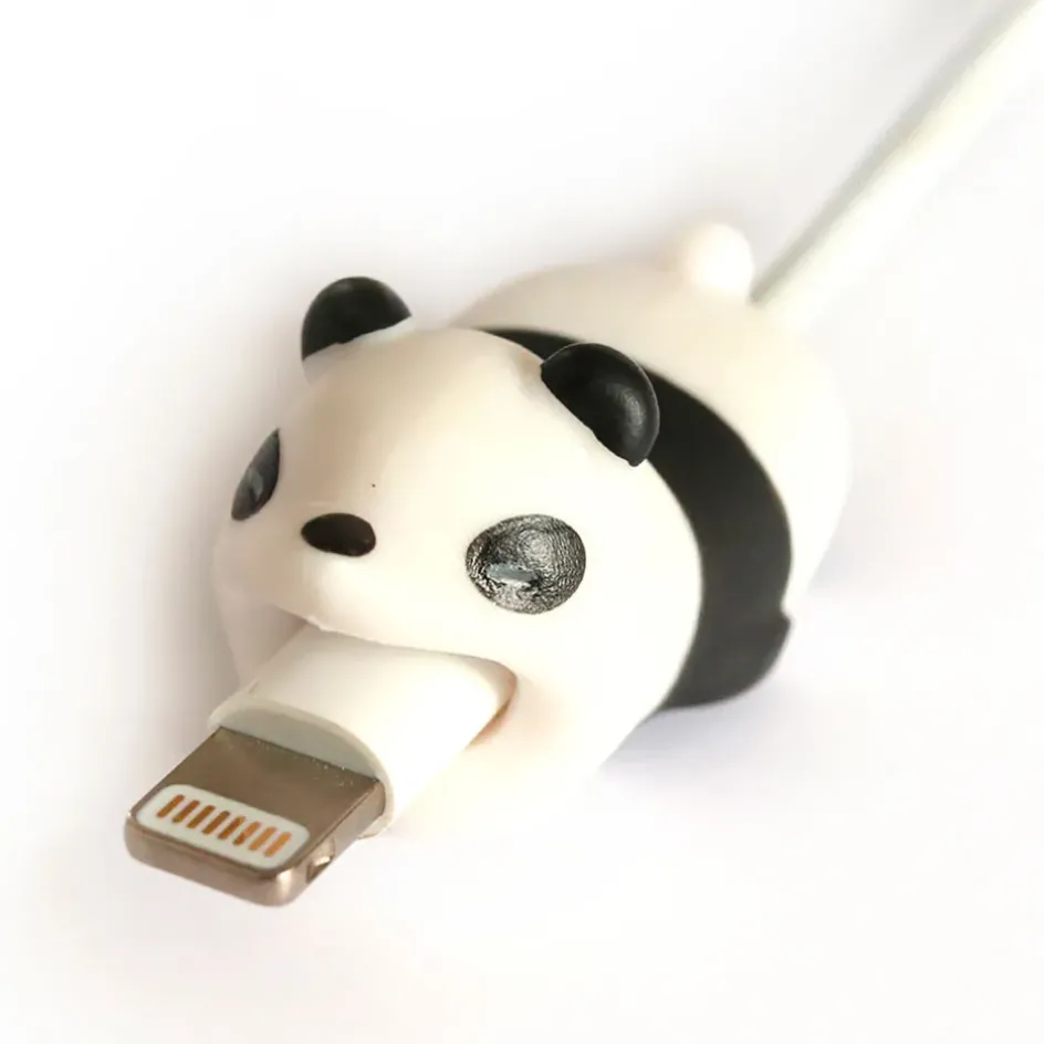 Fabrique de Styles Multimédia>Protège câble panda Noir, Blanc