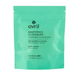 Fabrique de Styles Soins Du Visage>Recharge 120 pastilles dentifrice à croquer certifiées bio Vert