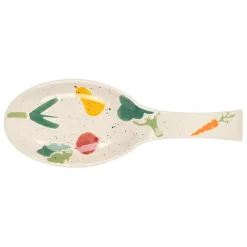 Fabrique de Styles Ustensibles De Cuisine>Repose cuillère en grès - P'tit Légume Multicolore